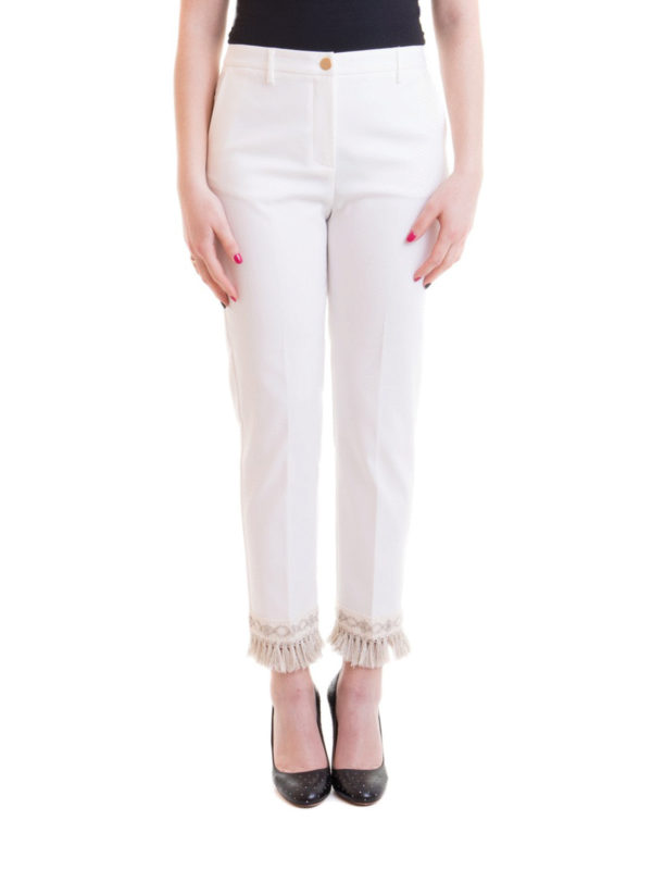 iKRIX BLUMARINE: Pantalons casual - Pantalons Décontractés - Crème