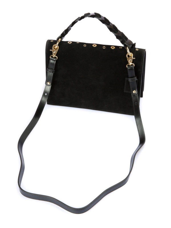 iKRIX BLUMARINE: Sacs bandoulière - Eyelets detailed suede bag