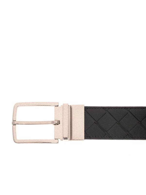 iKRIX BOTTEGA VENETA: belts - Intrecciato belt in black