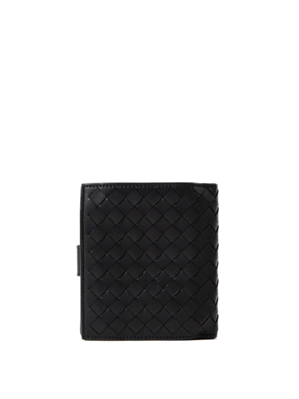 iKRIX BOTTEGA VENETA: wallets & purses - Intrecciato napa black mini wallet