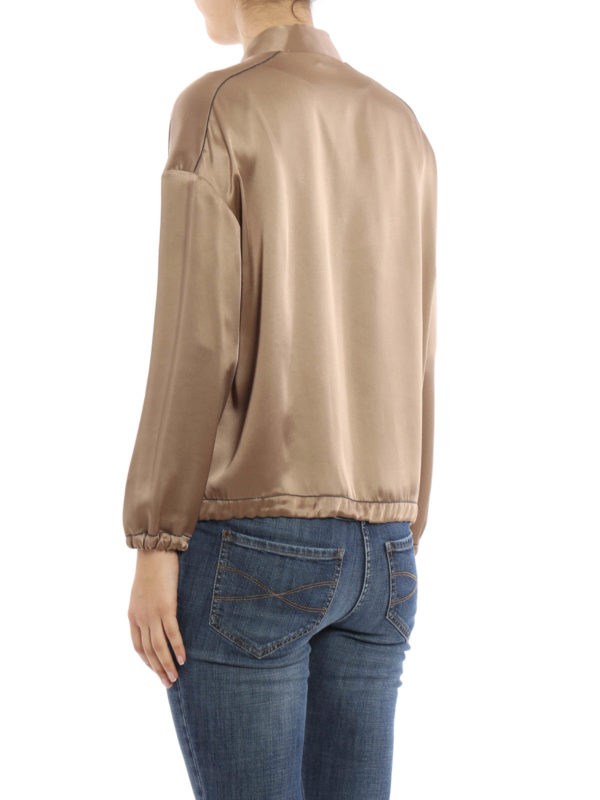 iKRIX BRUNELLO CUCINELLI: bombers - Lightweight viscose bomber jacket