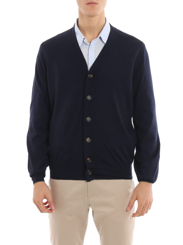 Brunello Cucinelli カーディガン - ブルー|M2485156CW425