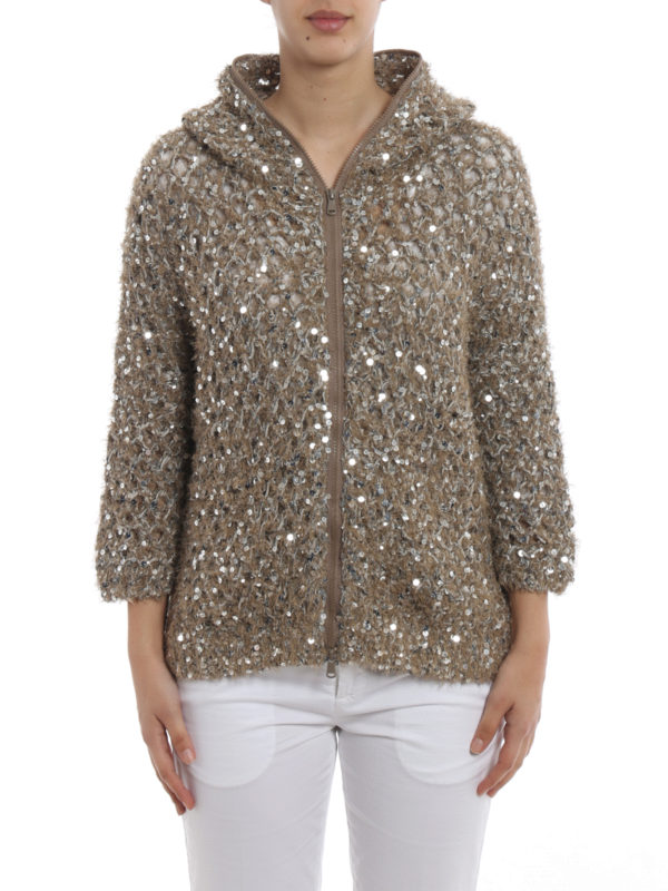 iKRIX BRUNELLO CUCINELLI: Cardigans - Cardigan - Dunkelbeige