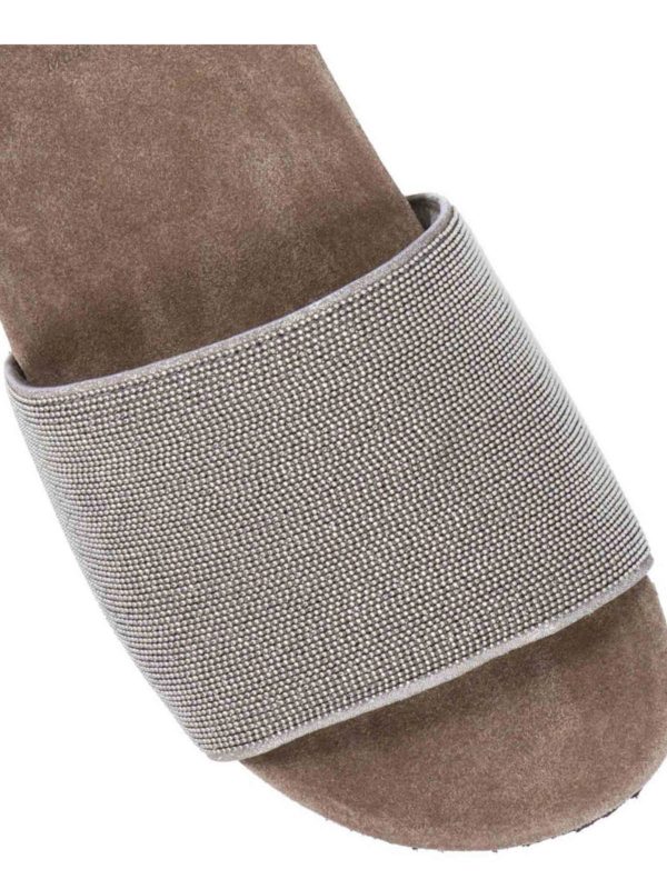 iKRIX BRUNELLO CUCINELLI: sandals - Precious sandals in silver color