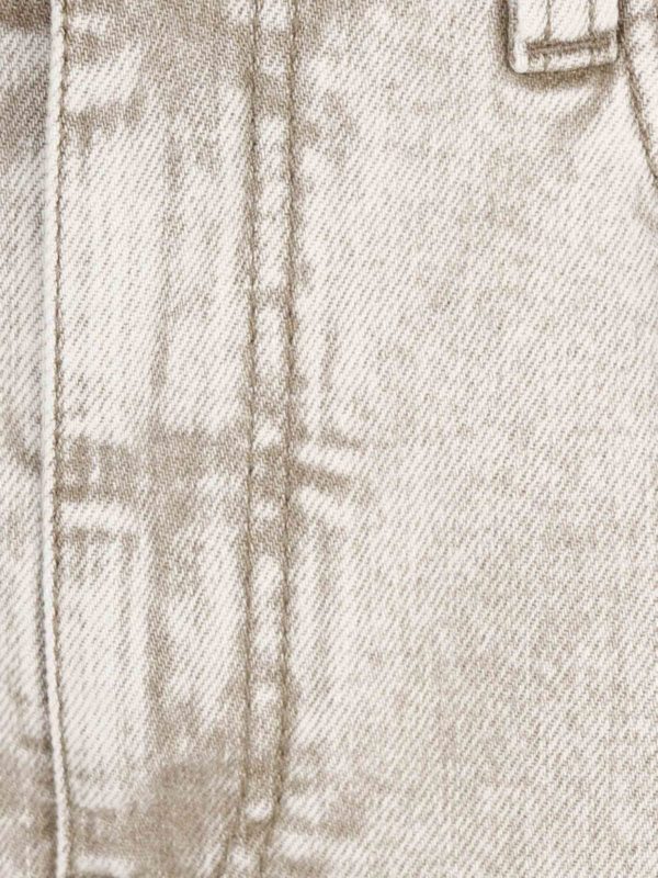 iKRIX BRUNELLO CUCINELLI: straight leg jeans - Gradient Skater jeans in beige