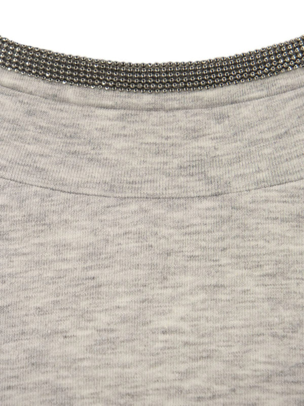 iKRIX BRUNELLO CUCINELLI: t-shirts - Embellished jersey T-shirt
