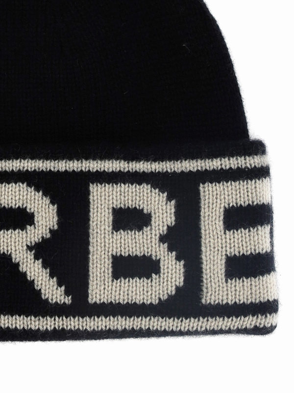 iKRIX BURBERRY: ニットキャップ - 帽子 - 黒