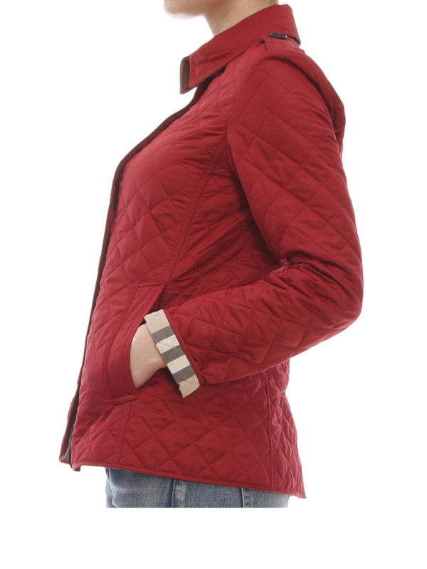 Burberry ashurst quilted jacket red best sale