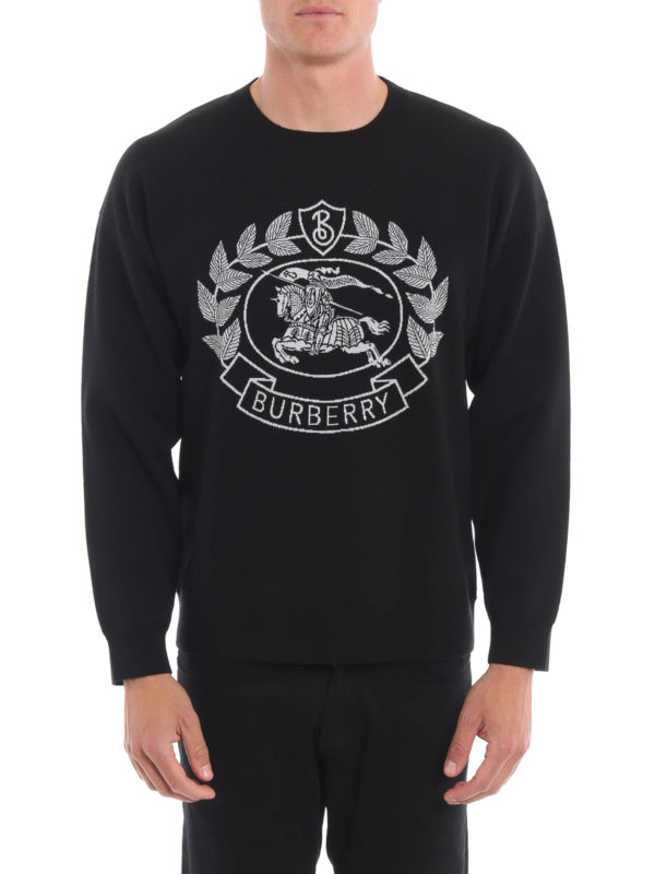 iKRIX BURBERRY: Strickpullover mit Rundhalsausschnitt - Rundhalspullover - Schwarz