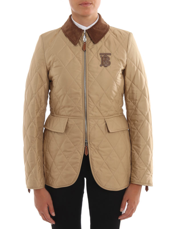 iKRIX BURBERRY: padded jackets - Logo patch padded riding jacket