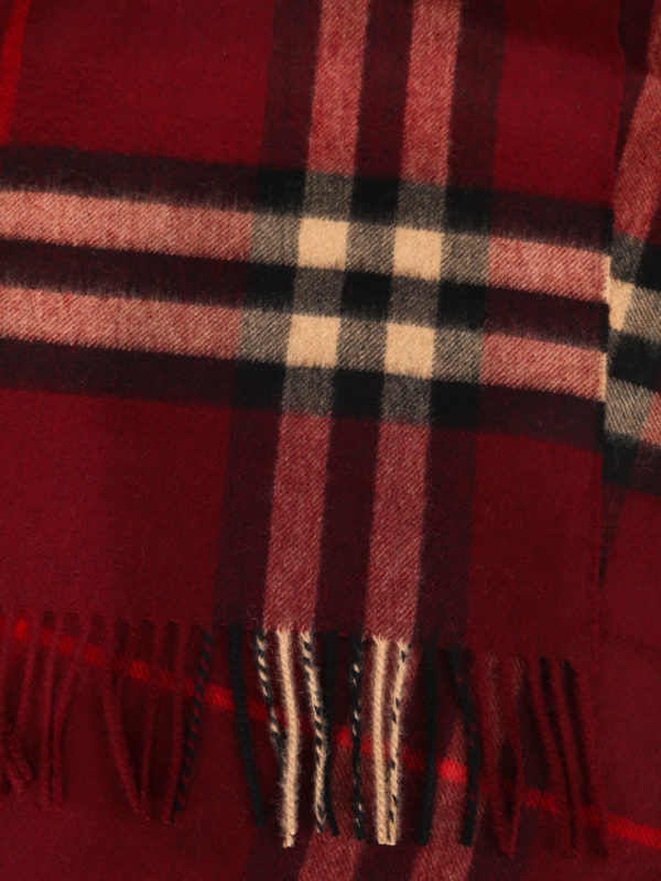 iKRIX BURBERRY: scarves - Check patterned cashmere scarf