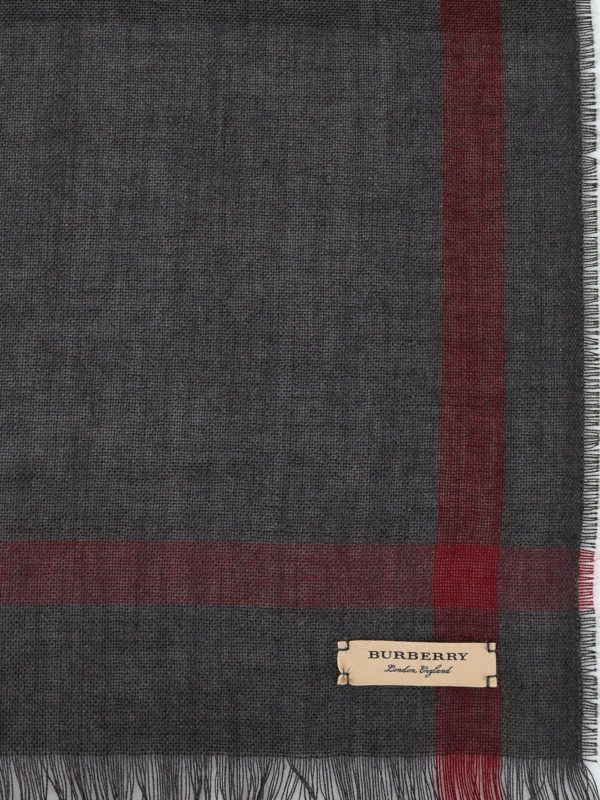 iKRIX BURBERRY: Bufandas y pañuelos - Bufanda - Gris Oscuro