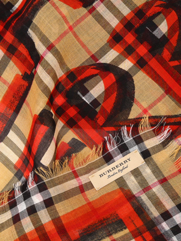 iKRIX BURBERRY: Écharpes - Écharpe - Rouge