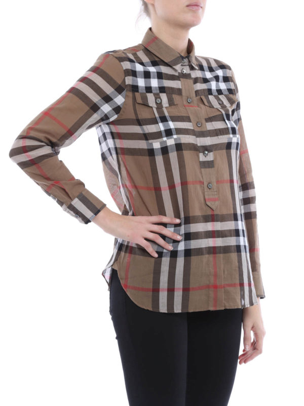 iKRIX BURBERRY: Hemden - Karierte Baumwollbluse