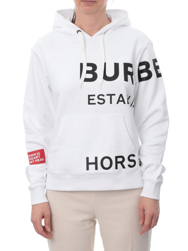 iKRIX BURBERRY: Sweatshirts & Sweaters - Horseferry print Poulter hoodie