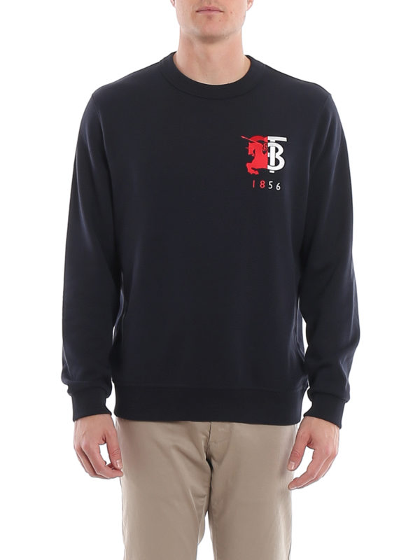 Burberry Munstone TB monogram embroidery sweatshirt - Men