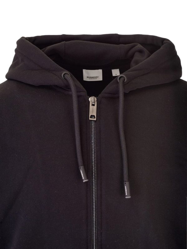 iKRIX BURBERRY: Sweatshirts & Sweaters - Vintage check hooded sweatshirt in black