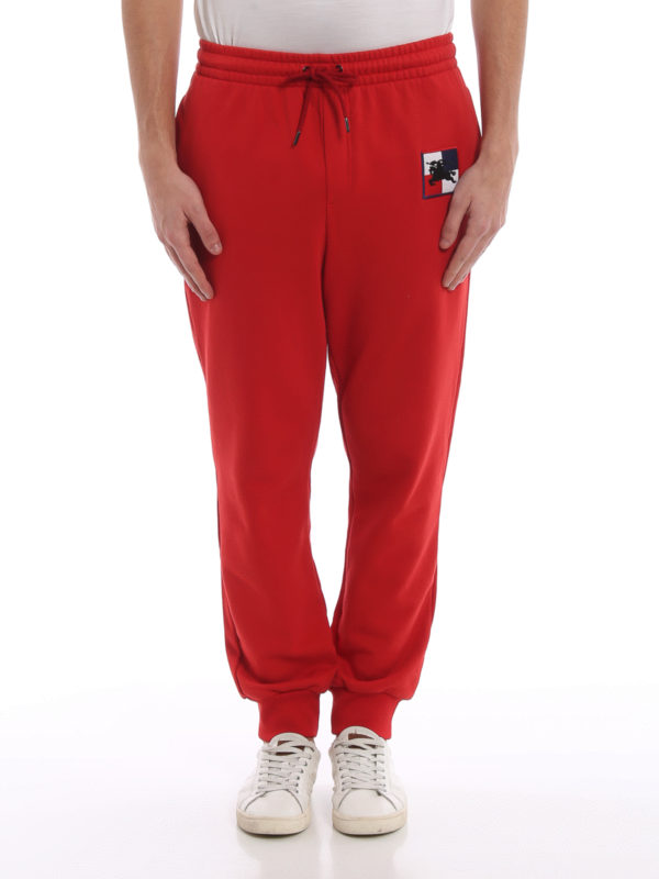 iKRIX BURBERRY: tracksuit bottoms - Munley red jogging pants
