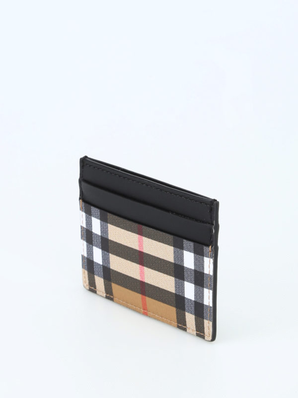 Wallets purses Burberry Sandon Vintage check leather card case