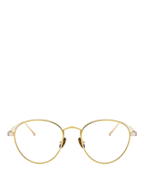 iKRIX CARTIER: Glasses - Gold-tone titanium round eyeglasses