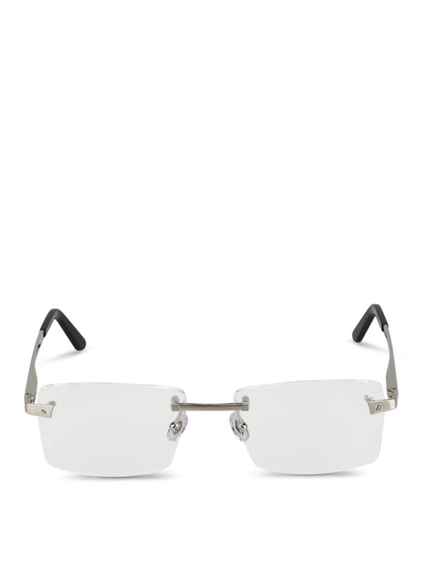 iKRIX CARTIER: Glasses - Rectangular rimless optical glasses