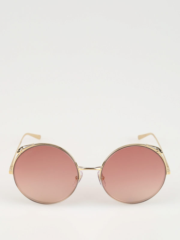 iKRIX CARTIER: occhiali da sole - Occhiali da sole tondi in metallo oro lucido