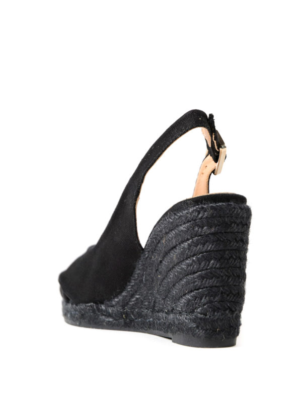 iKRIX CASTANER: espadrilles - Brianda black wedge espadrilles