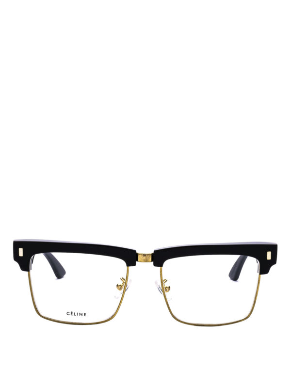 iKRIX CELINE: Glasses - Black acetate squared glasses