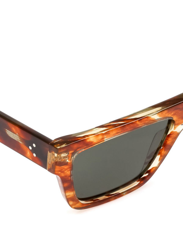 iKRIX CELINE: sunglasses - Stained brown rectangular sunglasses