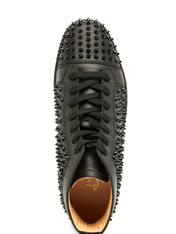 Trainers Christian Louboutin - Louis Orlato Spikes Sneakers In Black ...