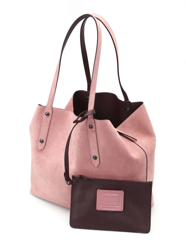 iKRIX COACH: totes bags - Expandable sides suede shopper