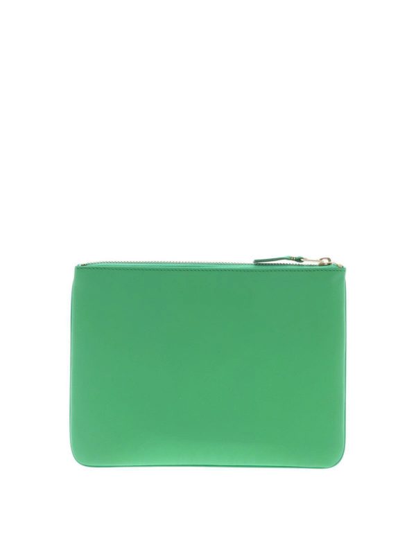 iKRIX COMME DES GARÇONS WALLET: clutches - Logo print leather clutch