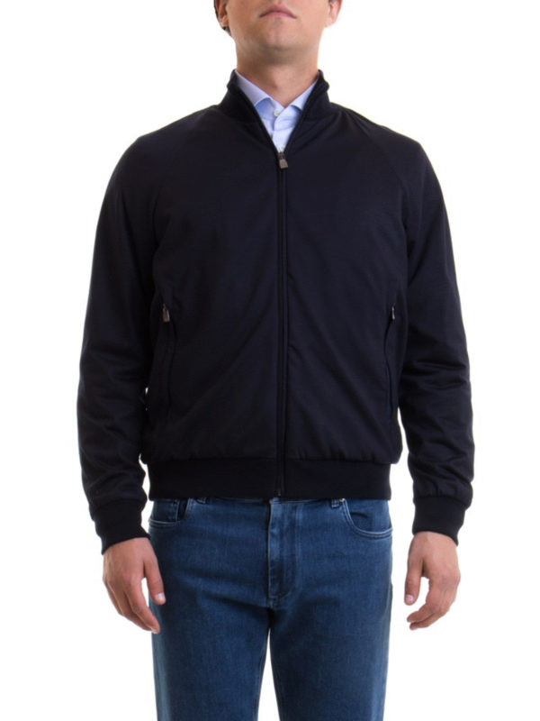 iKRIX CORNELIANI: ボンバージャケット - ボンバージャケット - ブルー