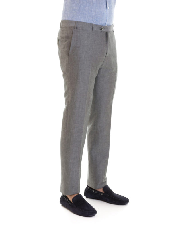 iKRIX CORNELIANI: Pantalones casual - Pantalón Casual - Gris