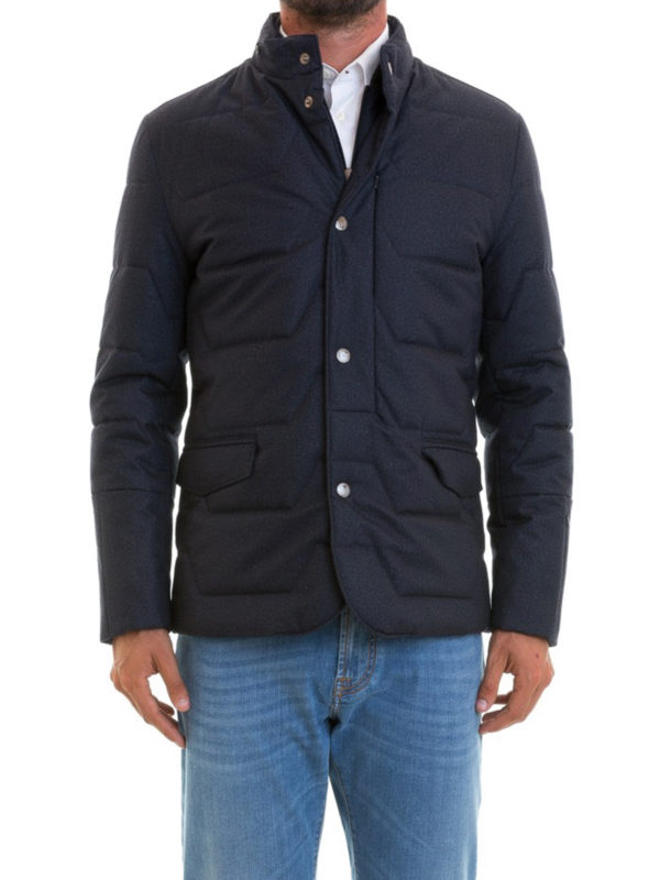 iKRIX CORNELIANI: padded jackets - Geometric quilted puffer jacket