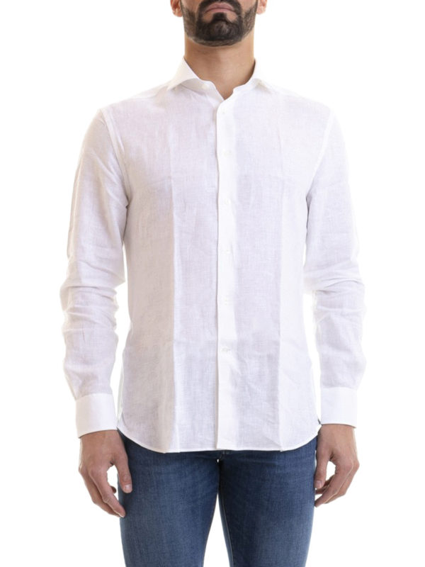 iKRIX CORNELIANI: camicie - Camicia in garza di cotone bianco