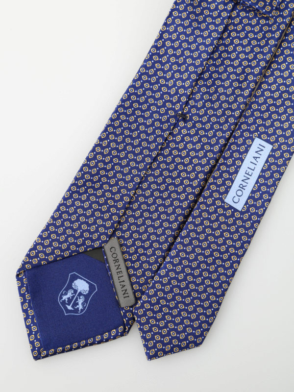 iKRIX CORNELIANI: ties & bow ties - Micro patterned silk twill tie
