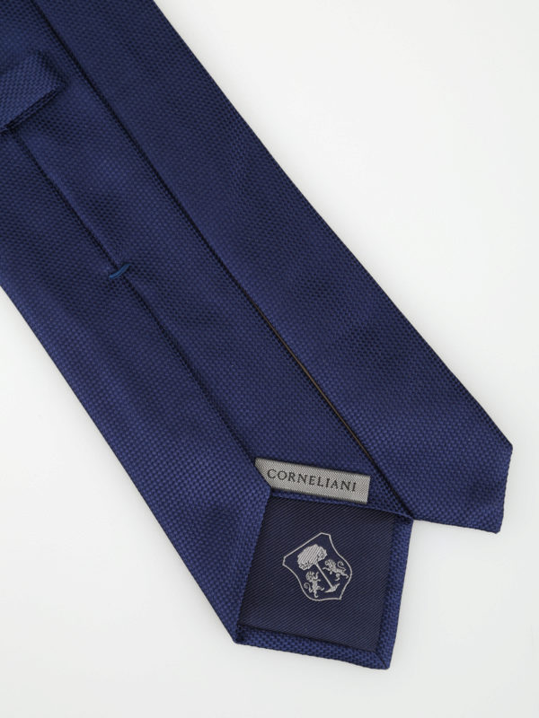 iKRIX CORNELIANI: ties & bow ties - Solid midnight blue silk tie