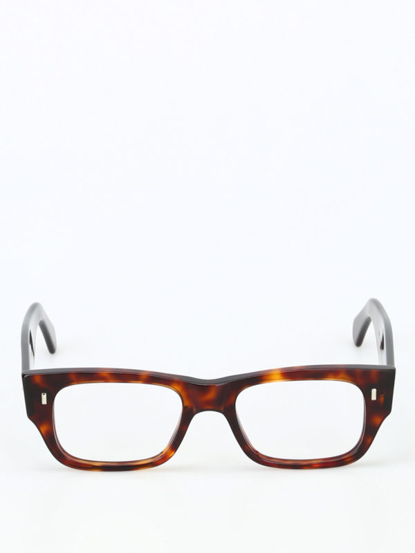 iKRIX CUTLER AND GROSS: Glasses - Flattened thick tortoise frame glasses