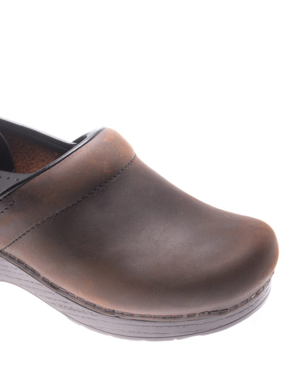 iKRIX DANSKO: mules shoes - Professional brown leather clogs