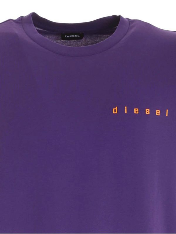関税込【DIESEL】Just N44 short sleeve T-shirt★Purple★ロゴ Diesel T-Just-N44 t-shirt in violet - Purple - Men