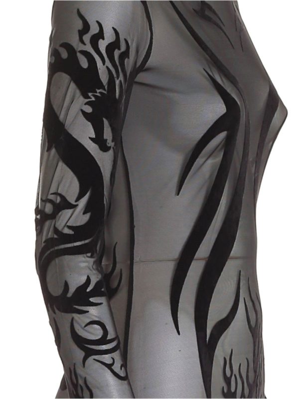 iKRIX DIESEL: tops & shirts - Noelay tulle top in black