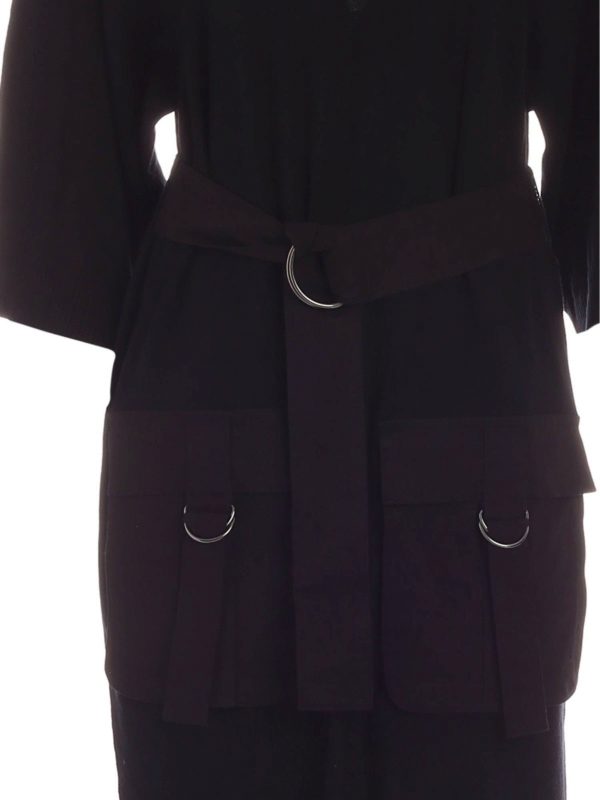 iKRIX DKNY: maxi dresses - Maxi front pockets dress in black