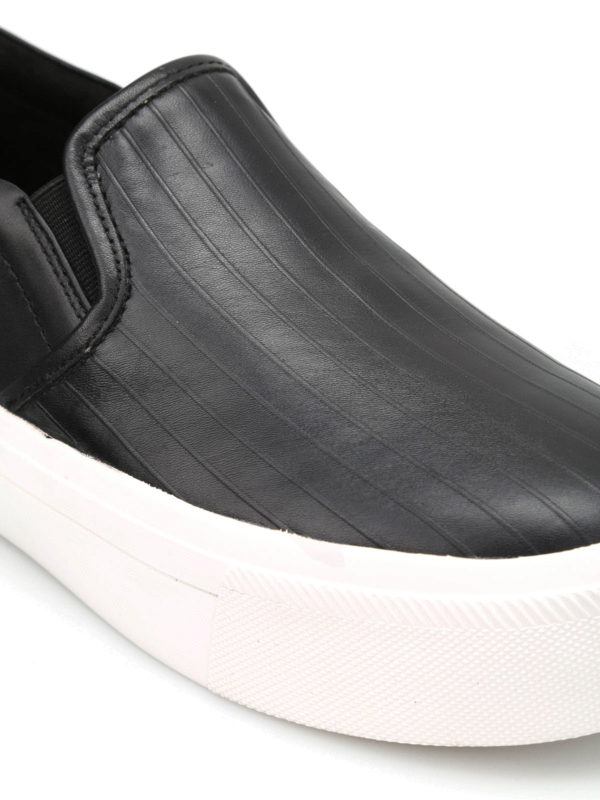 iKRIX DKNY: trainers - Pinstripe leather slip-ons