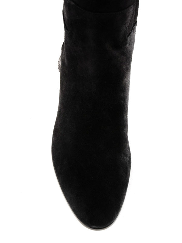 iKRIX DOLCE & GABBANA: boots - Studded heel suede boots