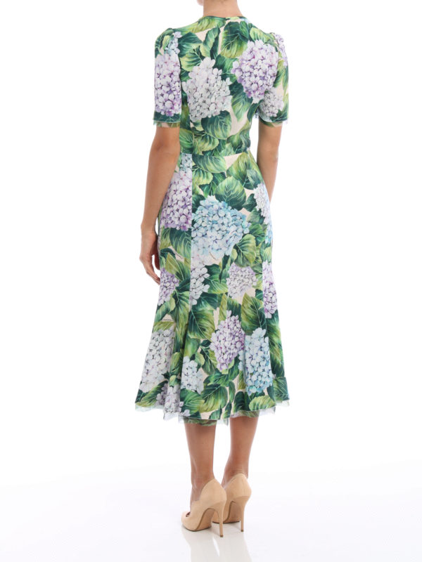 iKRIX DOLCE & GABBANA: cocktail dresses - Hydrangea print cady dress