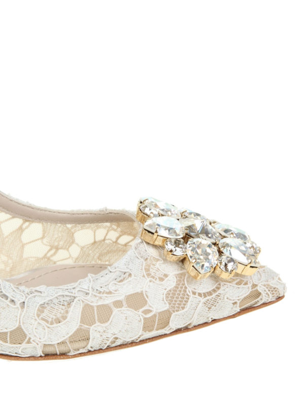 iKRIX DOLCE & GABBANA: scarpe décolleté - Décolleté Bellucci in pizzo bianco