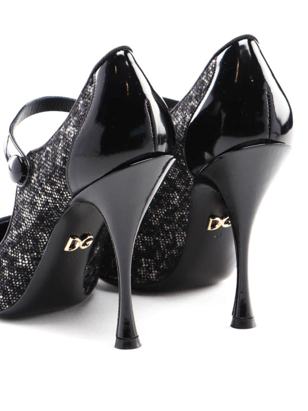 iKRIX DOLCE & GABBANA: court shoes - Lori bouclé wool and patent pumps