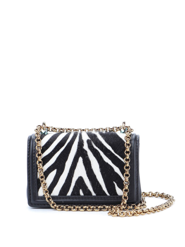 iKRIX DOLCE & GABBANA: cross body bags - Devotion micro zebra print bag