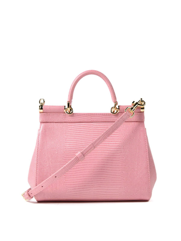 iKRIX DOLCE & GABBANA: cross body bags - Sicily iguana print pink small bag